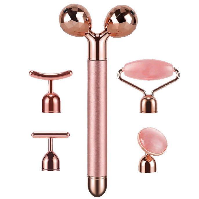 New Electric Jade Five-in-One Gold Bar Set Beauty Bar Massage Stick Thin Face Massager Massager Massager Wholesale